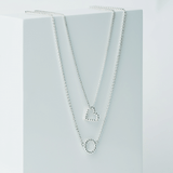 Silver chain with charm Jolie