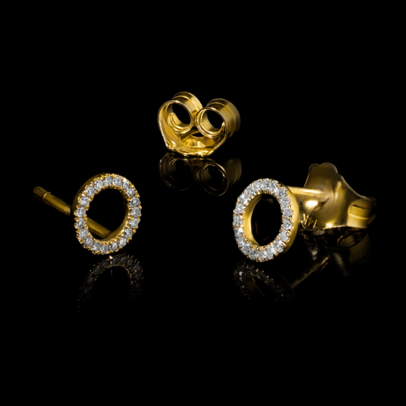 Diamonds earrings AURA circle